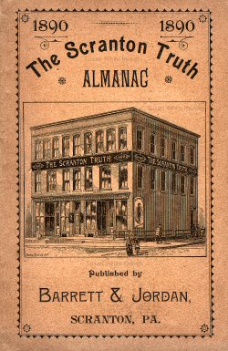 Cover of Scranton Truth Almanac 1890