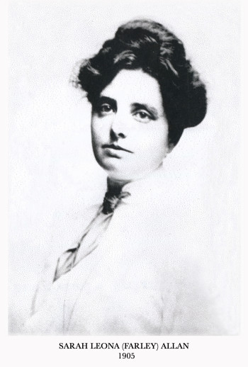 Sarah Leona Farley Allan Portrait 1905