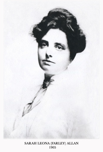 Sarah Leona Farley Allan Portrait 1905